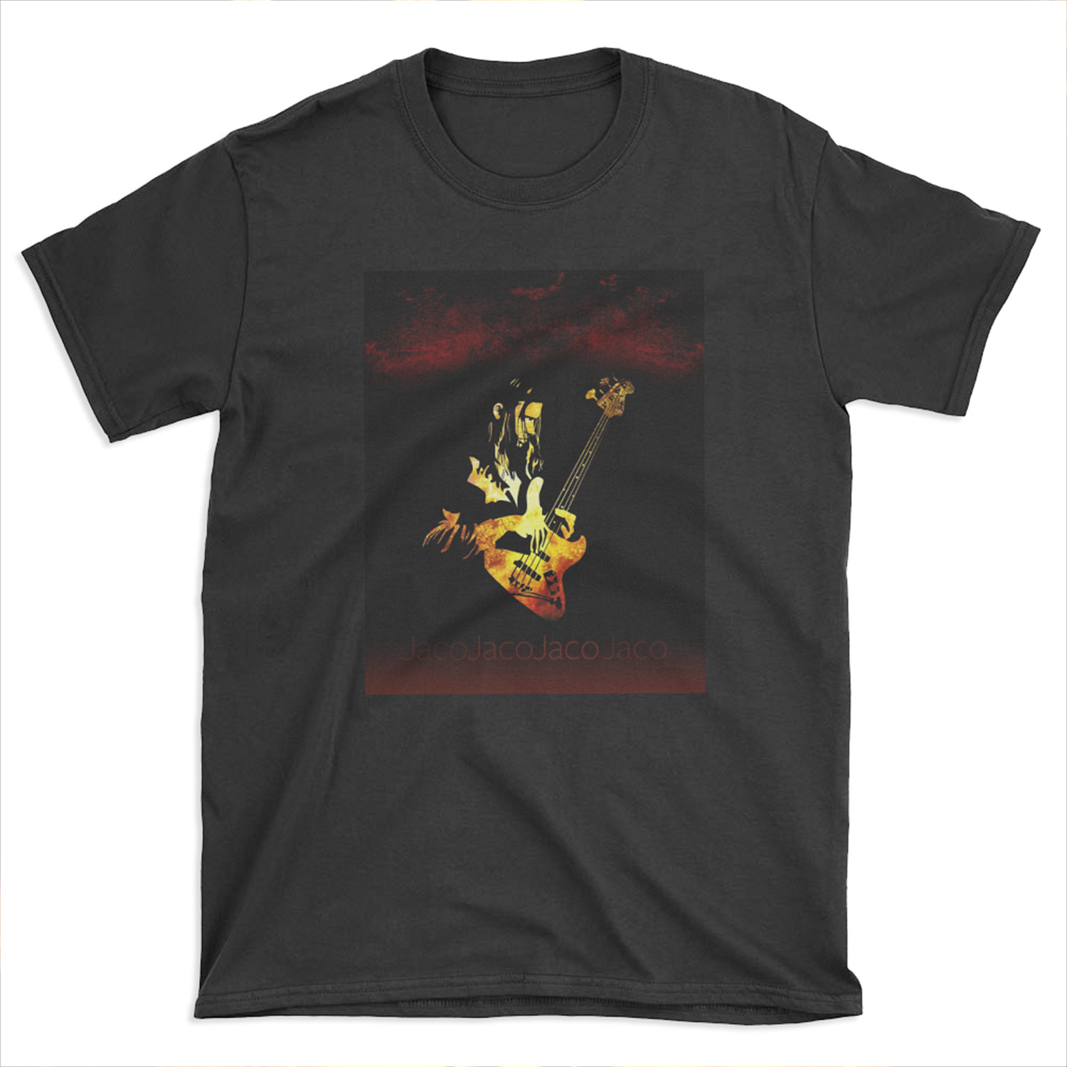 Jaco Pastorius Flame T-shirt Tee