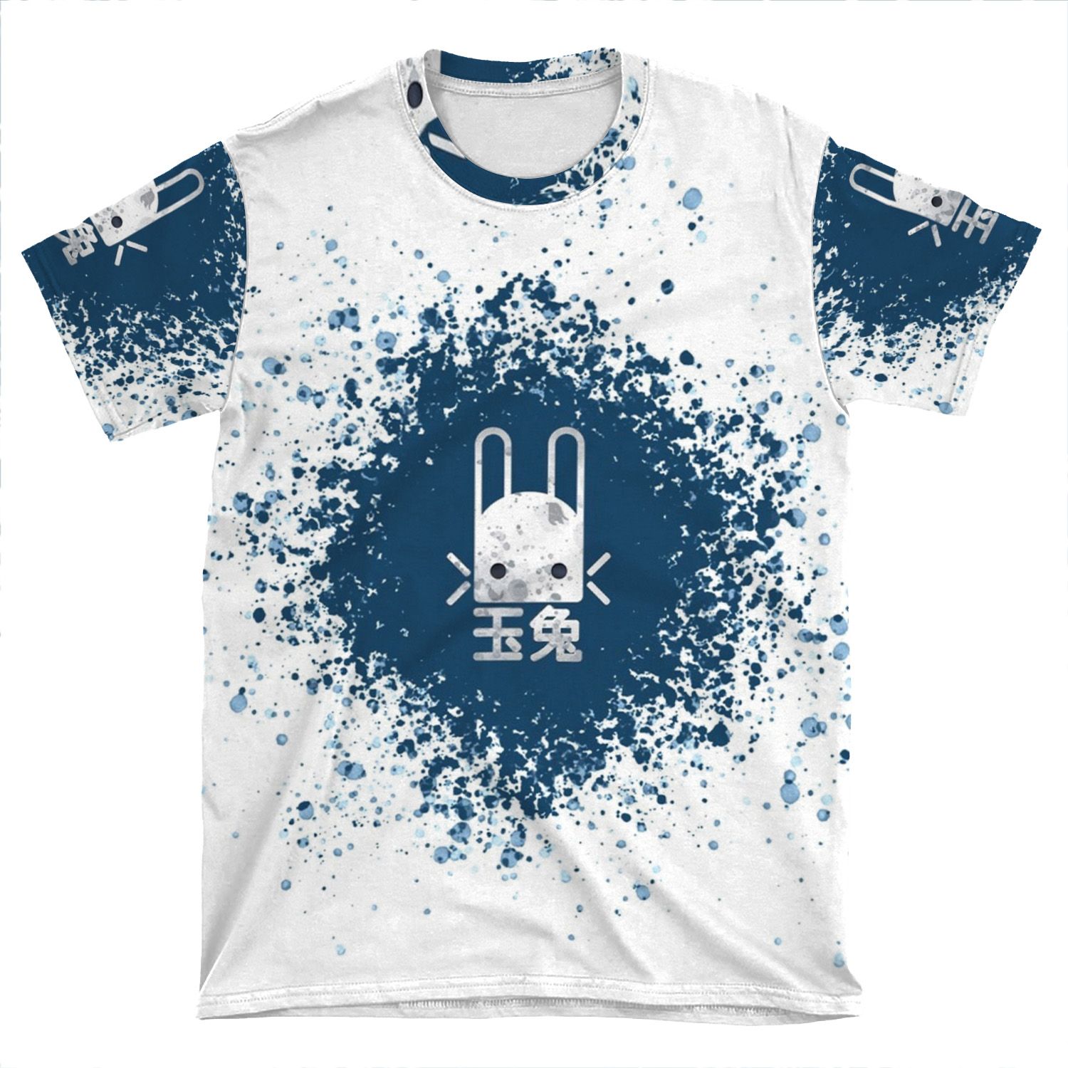 Jade Rabbit Splatter AOP T-shirt Tee