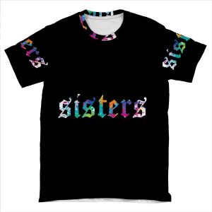 James Charles - Sisters Paint Splatter (Black) AOP T-shirt Tee
