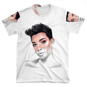 James Charles X Blank Canvas AOP T-shirt Tee