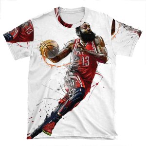 James Harden Rocket AOP T-shirt Tee