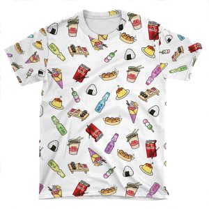 Japanese Food Mania AOP T-shirt Tee