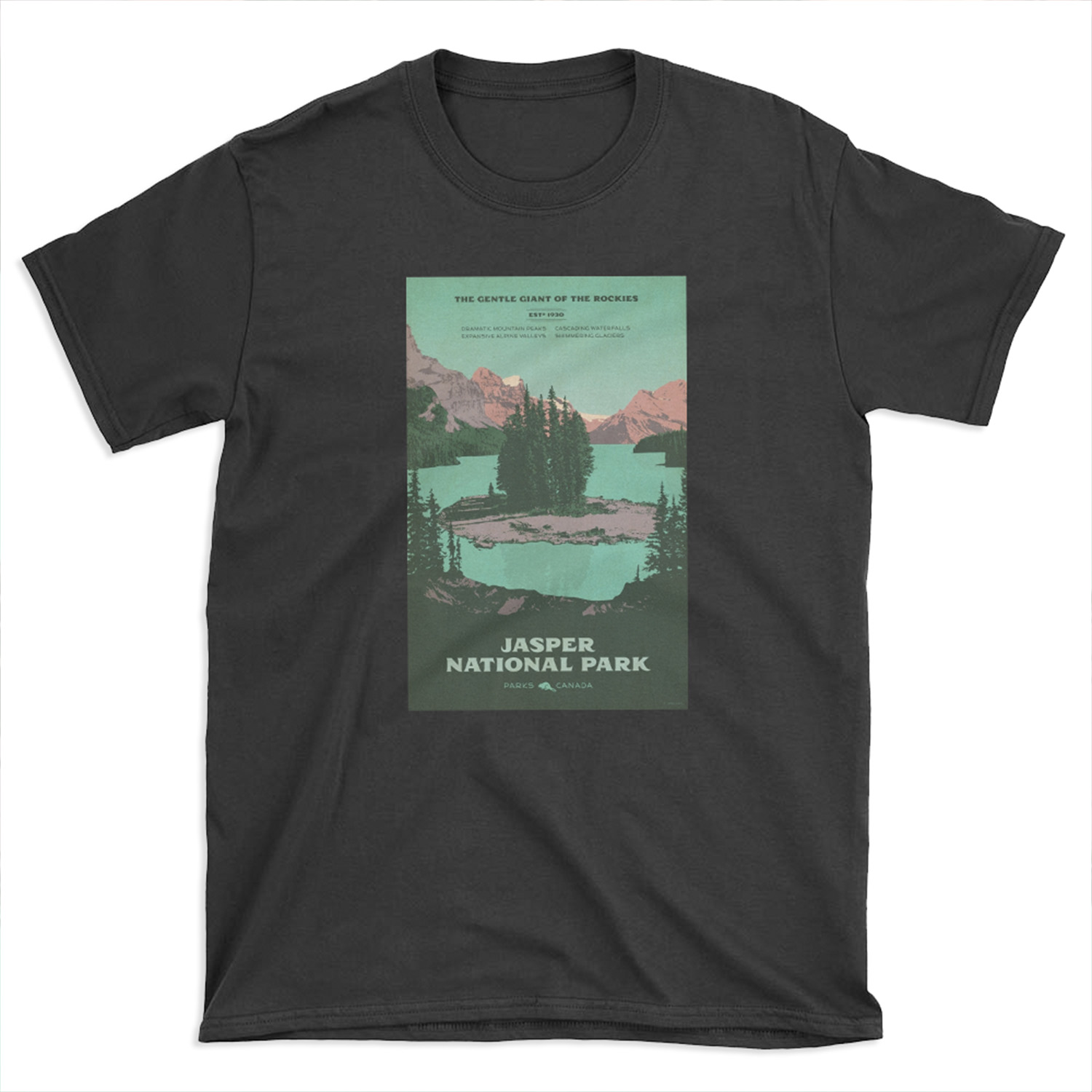 Jasper National Park poster T-shirt Tee