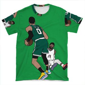 Jayson Tatum Crosses Over Paul George AOP T-shirt Tee