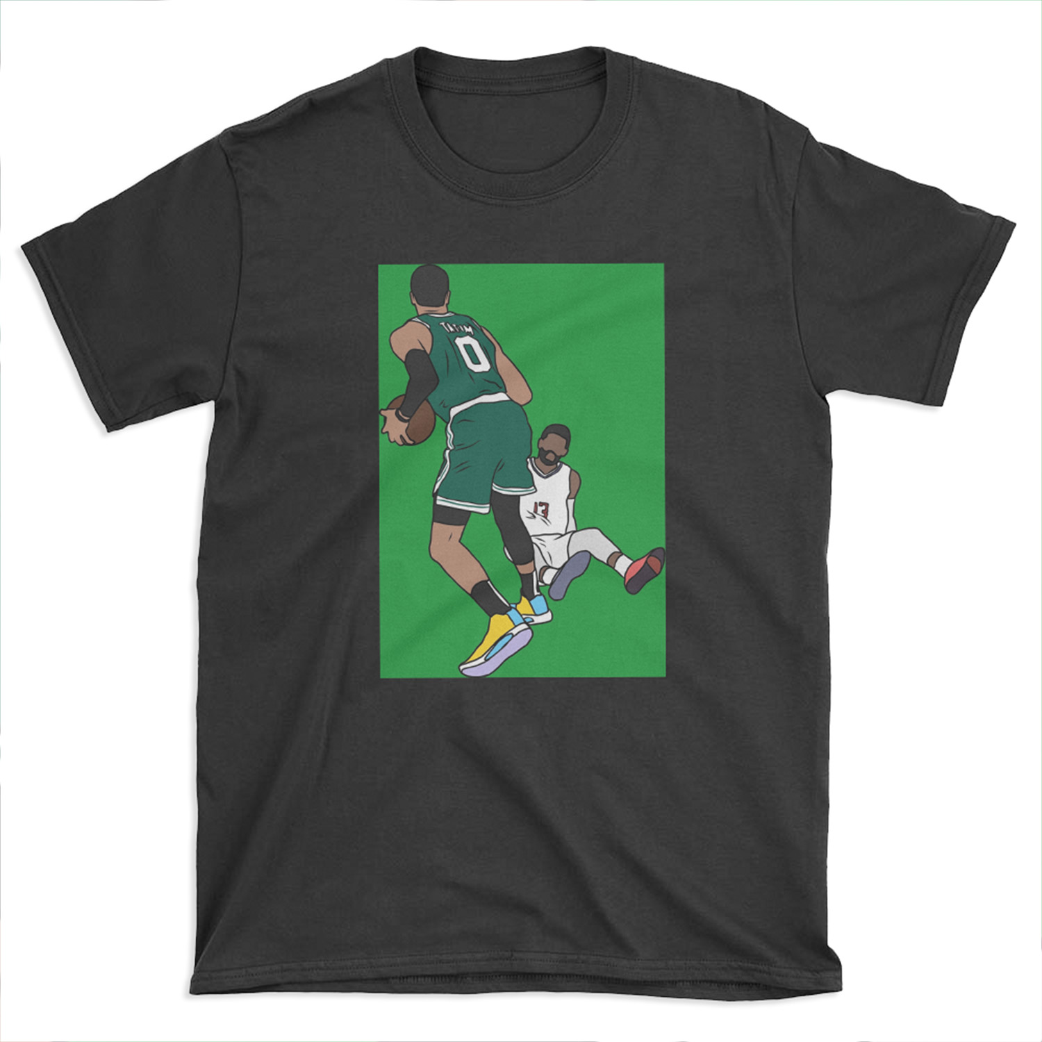 Jayson Tatum Crosses Over Paul George T-shirt Tee