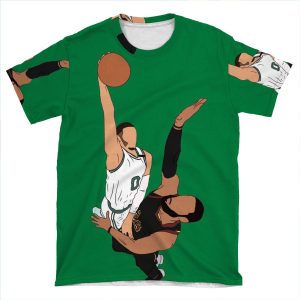 Jayson Tatum Dunks On Lebron AOP T-shirt Tee