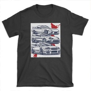 JDM crew. RX7, Skyline GTR, Supra T-shirt Tee