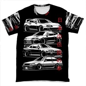 Jdm Legends 2 AOP T-shirt Tee