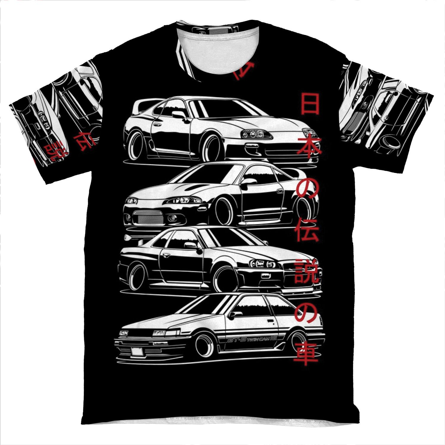 Jdm Legends 2 AOP T-shirt Tee