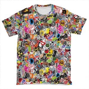 Jdm Sticker Bomb AOP T-shirt Tee