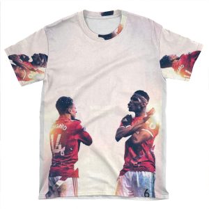 Jesse Lingard And Paul Pogba Of Manchester United Wakanda Forever Celebration AOP T-shirt Tee