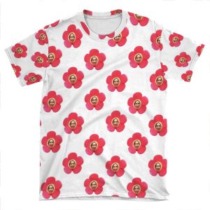 Jhope Chuseok Flower (White) AOP T-shirt Tee
