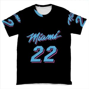 Jimmy Butler Miami Heat Vice Jersey AOP T-shirt Tee