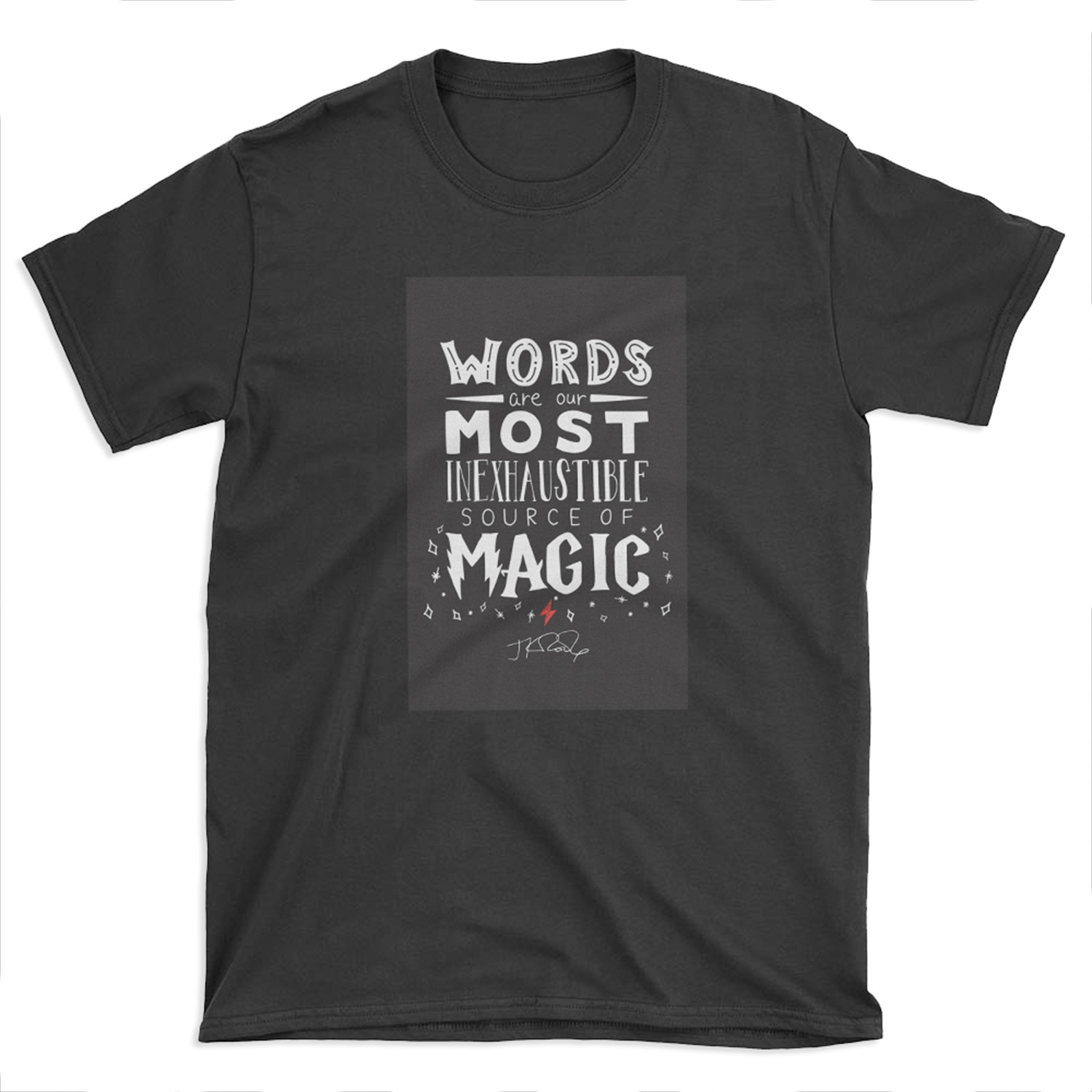 JK Rowling Magic Quote T-shirt Tee