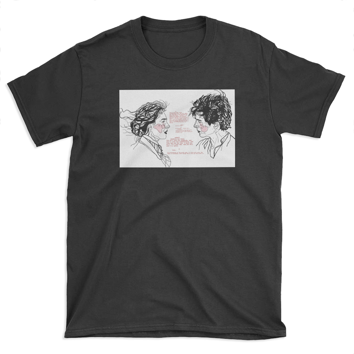 jo and laurie // little women script T-shirt Tee