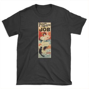 JOB PAPIER CIGARETTES by Georges Meunier Paris 1889 Vintage Art Nouveau Advertisement T-shirt Tee