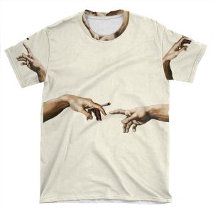 Joint Pass - The Creation Of Adam AOP T-shirt Tee