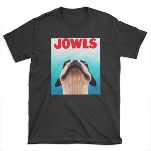Jowls Boston Terrier poster T-shirt Tee