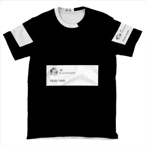 Juice Wrld Tweet, Music Heals AOP T-shirt Tee