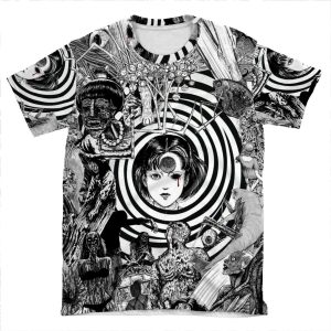 Junji Ito Collage 2 AOP T-shirt Tee