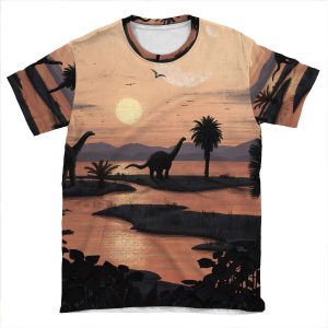 Jurassic Beach AOP T-shirt Tee