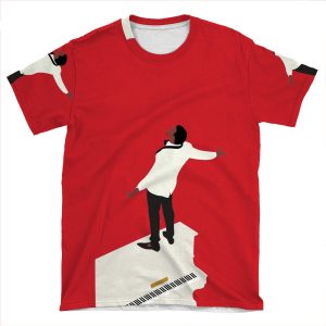 Kanye Runaway Piano Design AOP T-shirt Tee