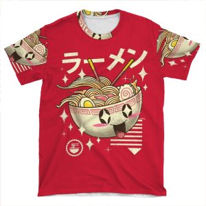 Kawaii Ramen AOP T-shirt Tee
