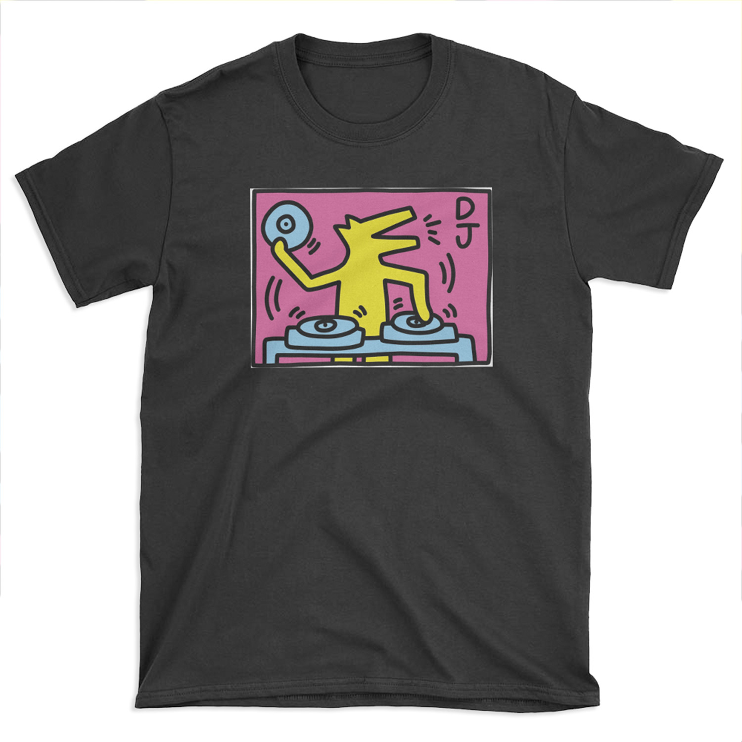 Keith Haring DJ-Figure! T-shirt Tee