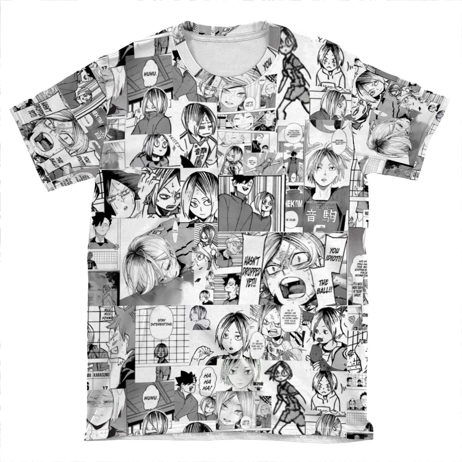 Kenma Kozume Manga Collage AOP T-shirt Tee