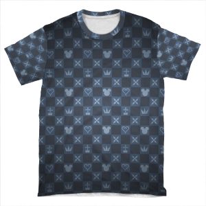 Kh Pattern - Blue AOP T-shirt Tee