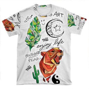 Kian Lawley Tattoos Phone AOP T-shirt Tee