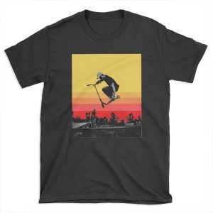 Kick Scooter sunset T-shirt Tee