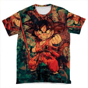 Kid Goku 2 AOP T-shirt Tee