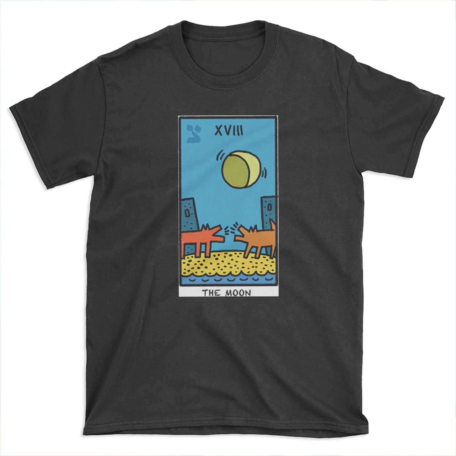 Kieth Haring Moon Tarot T-shirt Tee