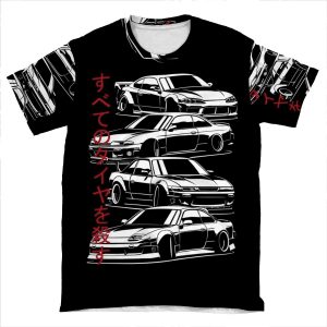 Kill All Tires. Silvia S13, S14, S15 AOP T-shirt Tee