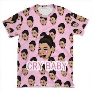 Kim Kardashian Crying Face Meme AOP T-shirt Tee