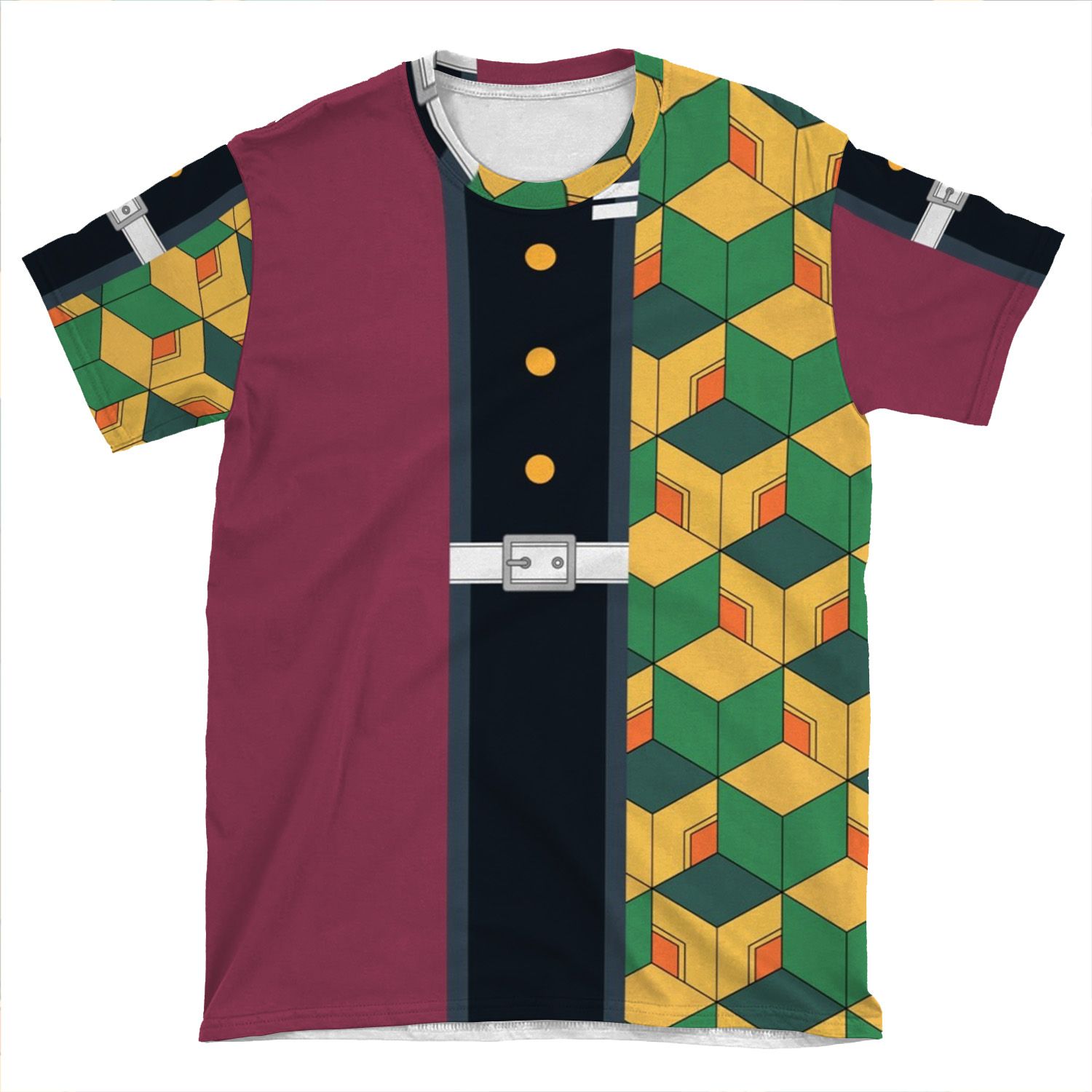 Kimetsu No Yaiba / Demon Slayer Giyu Tomioka Demon Slaying Corps Uniform AOP T-shirt Tee