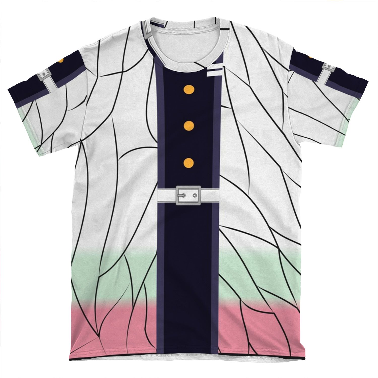 Kimetsu No Yaiba / Demon Slayer Shinobu Kocho Demon Slaying Corps Uniform AOP T-shirt Tee