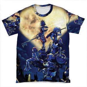 Kingdom Hearts Book AOP T-shirt Tee