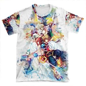 Kingdom Hearts Family AOP T-shirt Tee