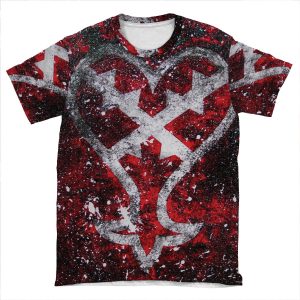 Kingdom Hearts Heartless Symbol AOP T-shirt Tee