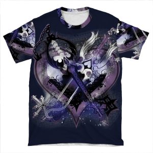 Kingdom Hearts - Oathkeepeer & Oblivion AOP T-shirt Tee