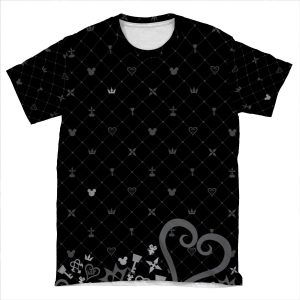 Kingdom Hearts Pattern2 AOP T-shirt Tee