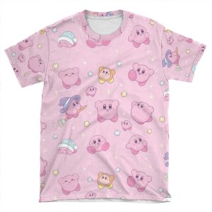 Kirby Pink Witch AOP T-shirt Tee