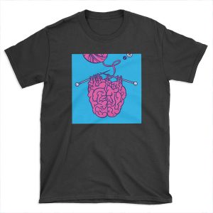 Knitting a brain T-shirt Tee
