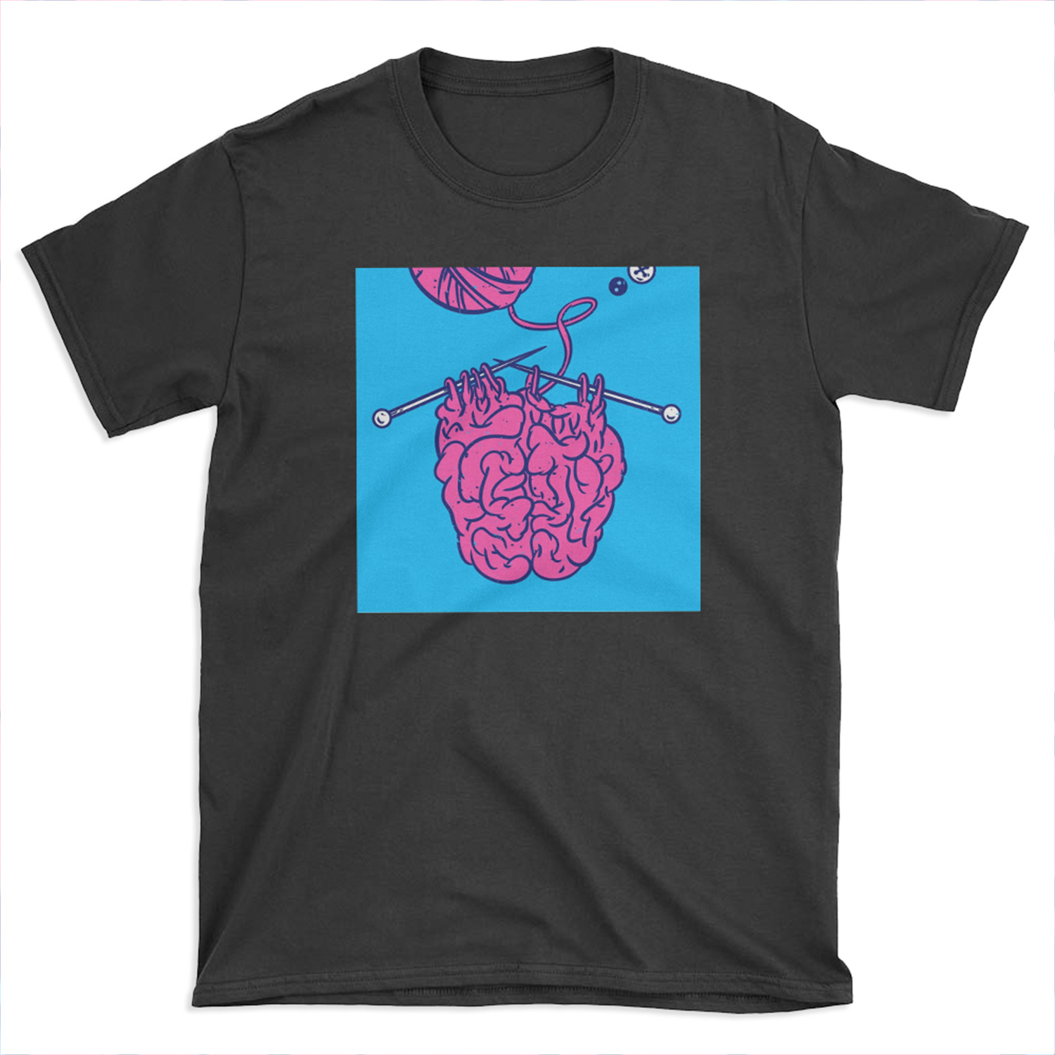 Knitting a brain T-shirt Tee