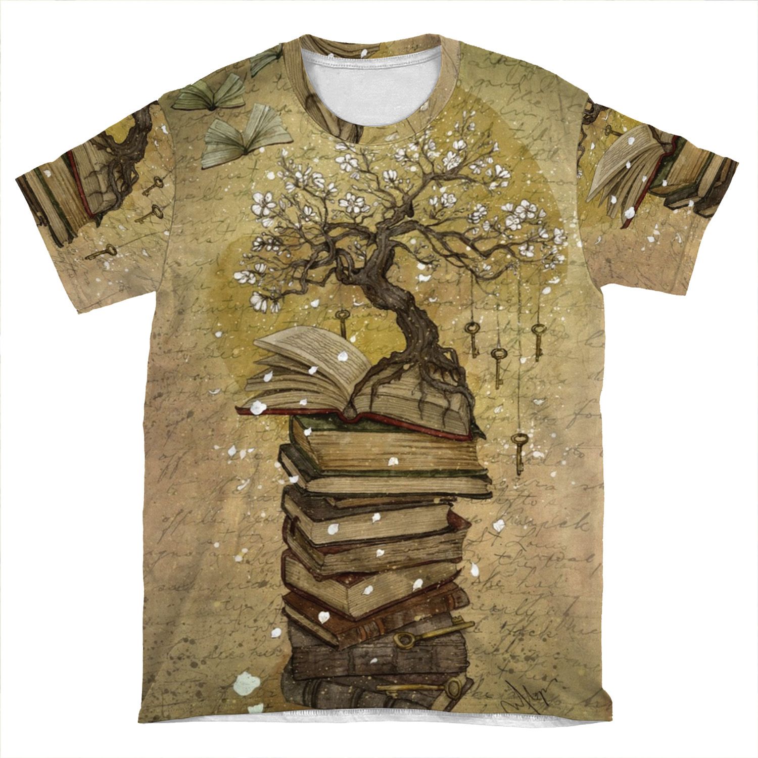 Knowledge Is The Key AOP T-shirt Tee