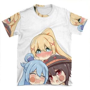 Konosuba! - Aqua, Megumin, Darkness AOP T-shirt Tee