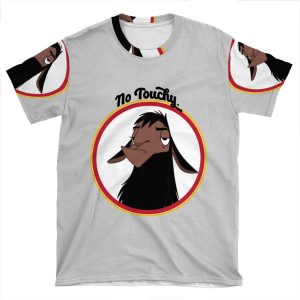 Kuzco No Touchy Sad Llama Emperor's New Groove Emperor David Spade Back Off No Touch Funny Gift AOP T-shirt Tee