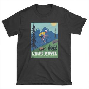 L'Alpe D'Huez Cyclist poster T-shirt Tee